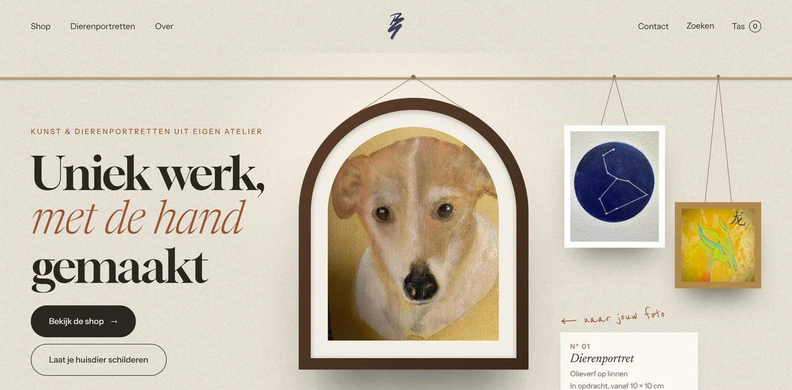 Website van Bouman Grafiek, gemaakt door Tevreden Marketing
